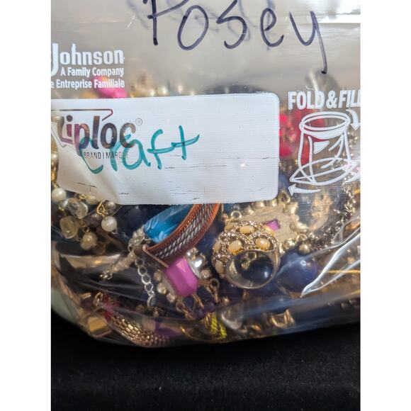 Jewelry Lot Posey Repurpose Bag 4 Plus Lbs Beads/Craft/Repurpose Pieces - Picture 6 of 8